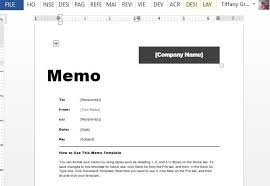 Interoffice Memo Template For Word
