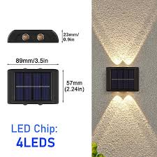 led solar power lights outdoor wall