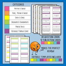 8th Grade Science Staar Test State Test Prep Science Board Game Review