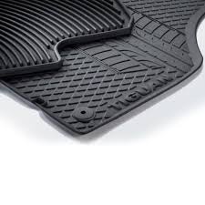 rubber floor mat set 2 piece front vw