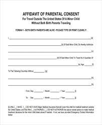 consent affidavit forms in ms word