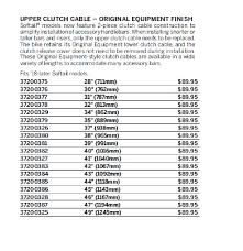 Here Are The 2018 Upper Clutch Cable Brake Line Lengths