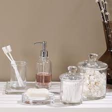 Add those finishing touches to your bathroom with bathroom fittings from homebase. Transform Your Everyday Health And Beauty Products Into Bathroom Treats By Storing Them In A Lidded Jar F Glass Bathroom Bathroom Accessories Glass Containers