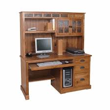 Looking for a computer desk that gives you much needed storage space? Rustic Oak Computer Desk Oak Computer Desk Hutch