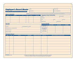 Employee Master File Template