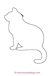 Bastelanleitung tiere zum ausdrucken katze : Katzchen Und Katzen Vorlagen Basteldinge