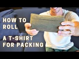 travel compact how to roll t shirts