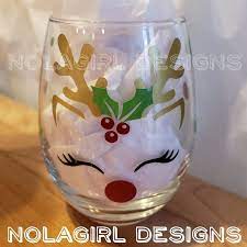 Reindeer Wine Glass Party