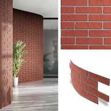 Wall Supply 0 2 In X 9 84 In X 26 18 In Ultraflex Brick L And Stick Red Wall Paneling
