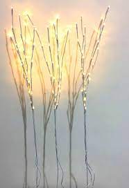 canvas pre lit led twig branch stakes