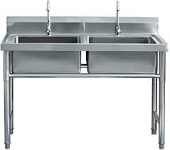 Or $4.65 per month.* free shipping. Amazon Com Kitchen Sink 39 47 Inch Stainless Steel Utility Sink Commercial 2 Compartment Sink Home Wash Basin For Bar Kitchen Restaurant Outdoor Garage Kitchen Dining