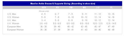 66 Rational Adizero Speedwrap Ankle Brace Size Chart