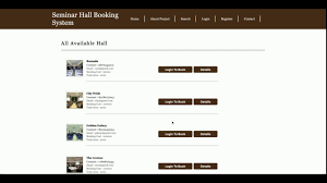 seminar hall booking system python