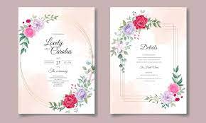 marriage card design free on