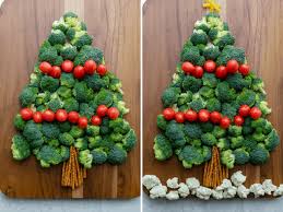 Families usually have turkey or goose with vegetables. Christmas Tree Vegetable Platter Feelgoodfoodie
