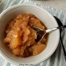 chunky homemade applesauce baking