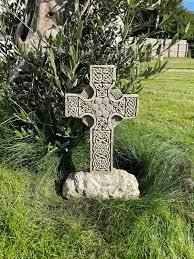 Celtic Cross Statue Reconstituted Stone