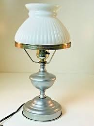 vintage small 12 hurricane lamp metal