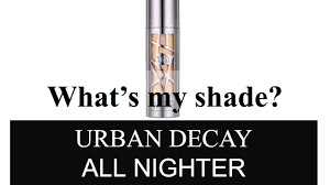 Find Your Shade Urban Decay All Nighter Foundation