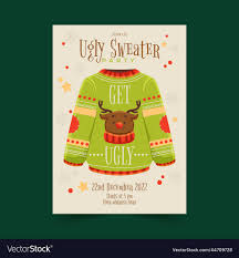 ugly sweater party invitation design