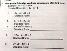 3x 2x2 5 0 Standard Form