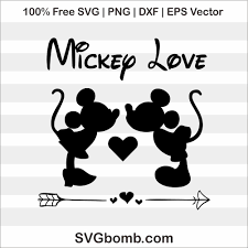 There are 2258 free disney svg for sale on etsy. Free Svg Mickey Minnie Mouse Love Svgbomb Com