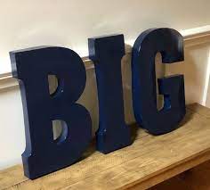 extra large metal letters pick