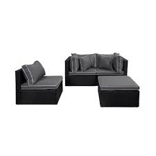 4 piece rattan outdoor sectional