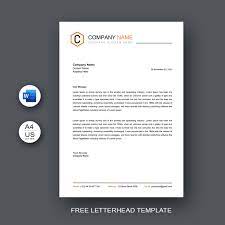 free letterhead template instant