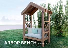 Arbor Bench Plans 36 X 68 Step By Step