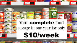 guide to building your food storage