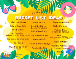 bucket list summer activities