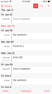 Create A Calendar Week List View For Mobile Devices Please