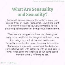 Sensual Vs. Sexual