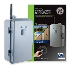 Ge Z Wave Plus Direct Wire Indoor Outdoor 40 Amp Lighting Control Smart Switch 14285 The Home Depot
