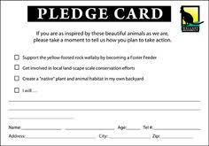 7 Best Pledge Cards Images Fundraising Card Templates Paper Patterns