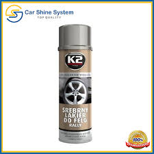 K2 Silver Spray Paint Car Alloy Wheels
