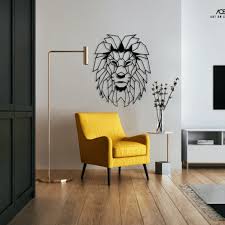 African Lion Metal Wall Art