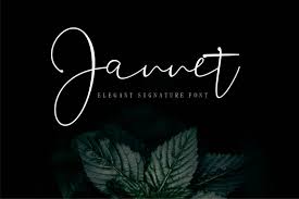 free font jannet script commercial