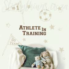 Athlete In Training Wall Decal Sports