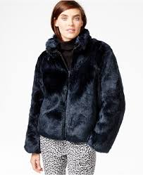 Michl Kors Short Faux Fur Coat 360