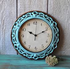 Want Ornate Distressed Wall Clock