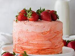 Gluten Free Vegan Strawberry Cake gambar png