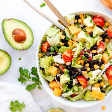 mexican chopped salad with honey lime