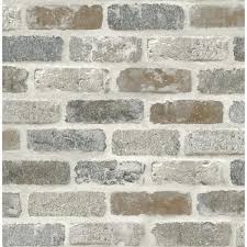 Maybe you would like to learn more about one of these? Nextwall Washed Faux Brick Grey And Rust Vinyl Peel Stick Wallpaper Roll Covers 30 75 Sq Ft Nw30500 The Home Depot