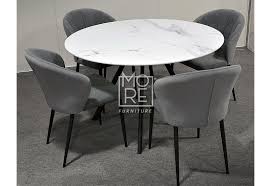Dining Suites Circle 5pce Marble
