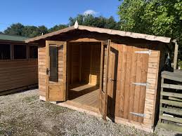dual summerhouse storage shed combo
