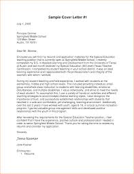 Middle School Teacher Cover Letter Format Copy Pre Written