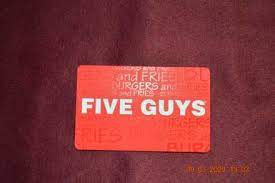 Ships from and sold by aci gift cards llc, an amazon company. Five Guys Gift Card 25 Airauctioneer