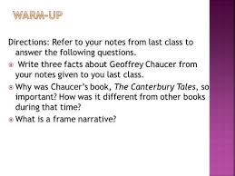 A Study Of The Canterbury Tales By Geoffrey Chaucer Ppt